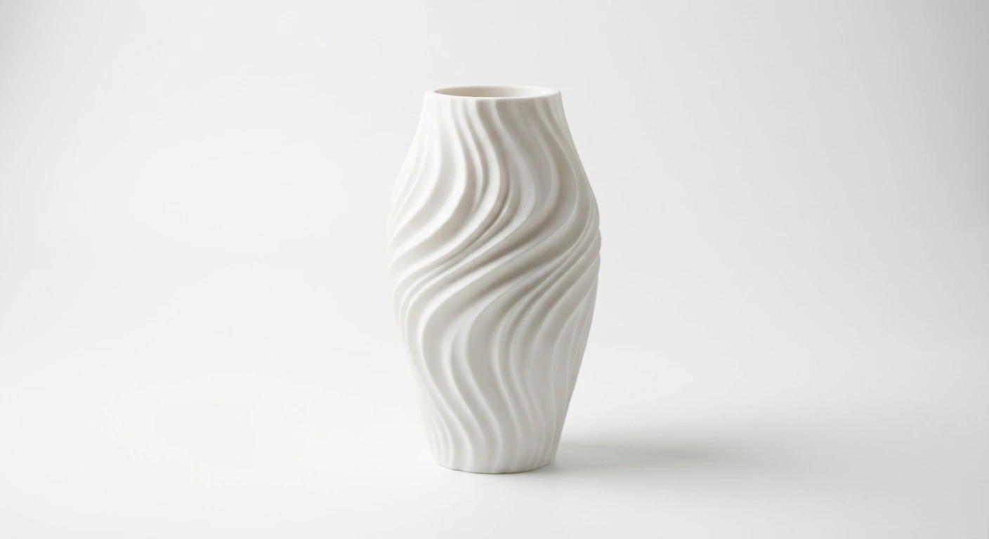 Womp White 3D print — industrial-grade resolution and finish